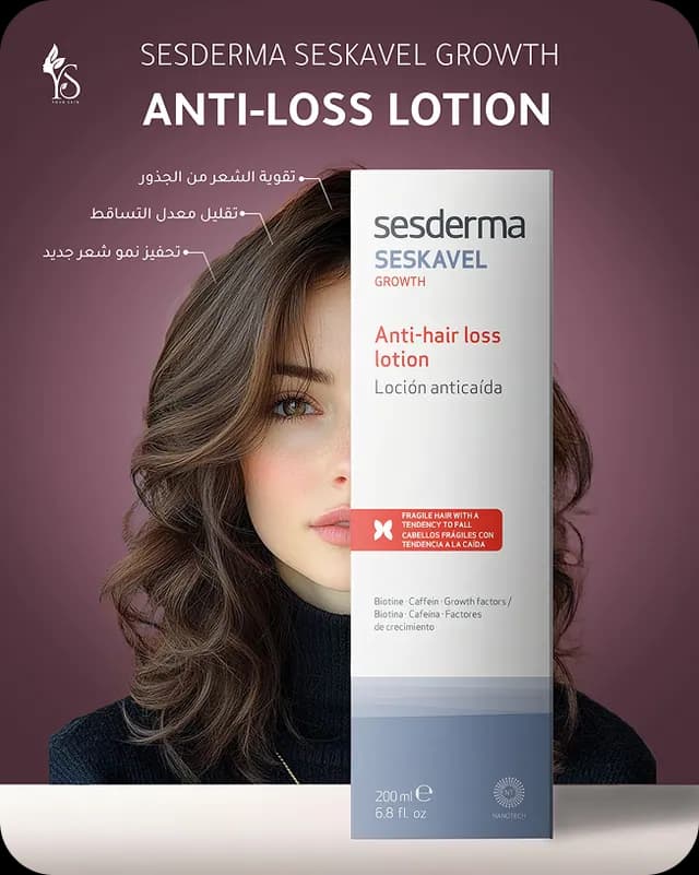 Product post for an anti-hair-loss lotion